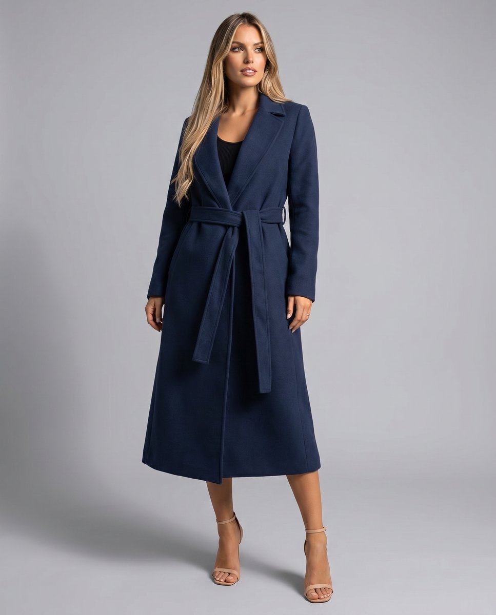Dames Getailleerde Trenchcoat – Met Ceintuur, Geschikt voor Lente en Herfst