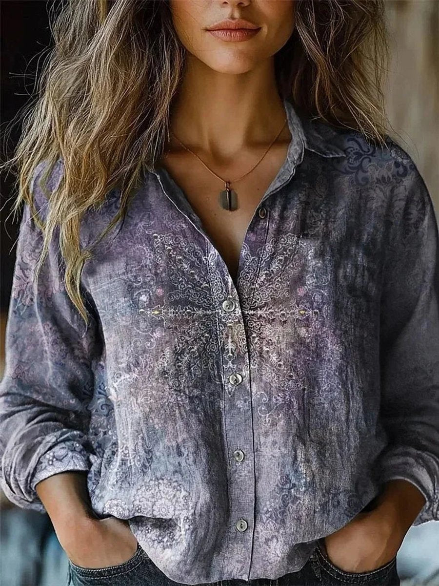 Dames Fitted Blouse – Knopen, Geschikt voor Dagelijks Gebruik