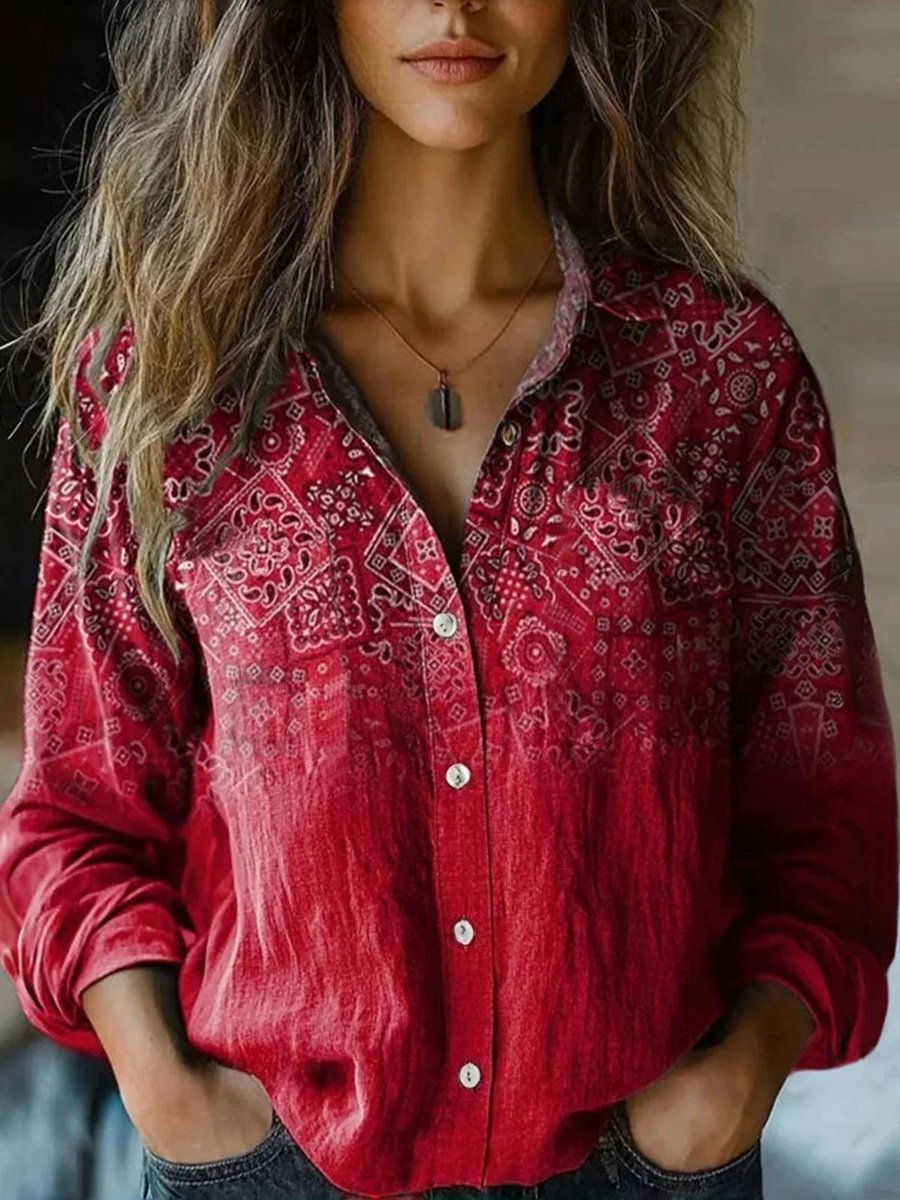 Dames Fitted Blouse – Knopen, Geschikt voor Dagelijks Gebruik