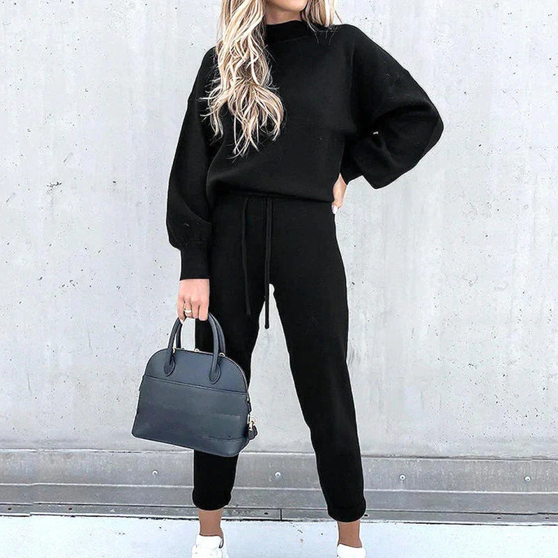 Heleen | Dames Loungewear Set met Hoge Taille – Comfortabele & Stijlvolle Twee-delige Set